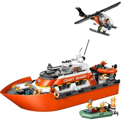 3. LEGO CITY 60504 Rettungsboot und Hubschrauber der Küstenwache