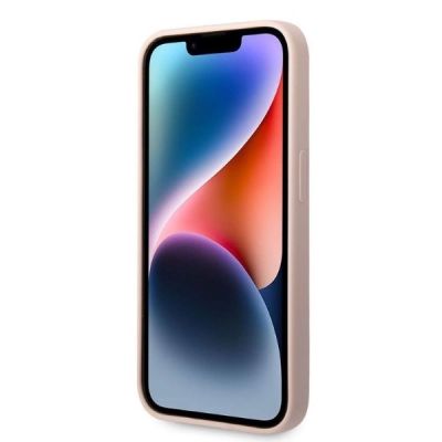 5. Karl Lagerfeld Silikon Ikonik MagSafe Hülle für iPhone 14 Pro Max – Rosa