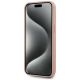5. Karl Lagerfeld Leder-Monogramm-Metalllogo MagSafe iPhone 15 Hülle - Rosa