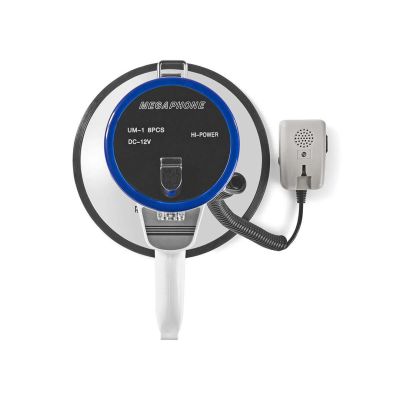 6. Nedis Megafon 1500 m 135 dB Blau/Weiß