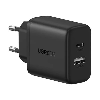 2. Ugreen Nexode N Series X227 20W GaN Wandladegerät 1x USB-A 1x USB-C - Schwarz