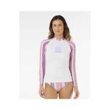 Damen Lycra RIP CURL Coastal Instinct UPF Langarmshirt, weiß