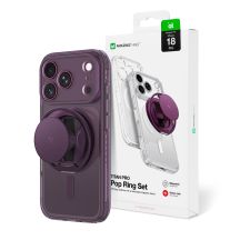 AmazingThing Titan Pro Pop Lens Case für iPhone 18 Pro mit Kameraabdeckung, Halterung und Ständer, MagSafe-kompatibel – Lila