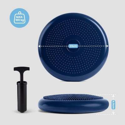 22. Beidseitiges Balancekissen mit Pumpe Spokey FIT SEAT