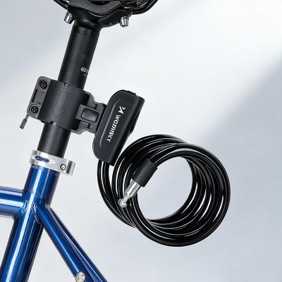 5. Wozinsky WPB-01R Tragbares Fahrradschloss mit Diebstahlsicherungskabel und 2 Schlüsseln für E-Bikes und Motorräder – Schwarz