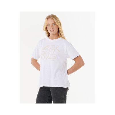2. Weißes T-Shirt RIP CURL OCEANIC RELAXED TEE