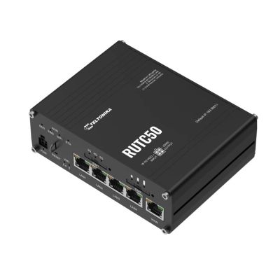 2. Teltonika RUTC50 Gigabit Ethernet Dualband (2,4 GHz/5 GHz) 5G WLAN-Router Schwarz