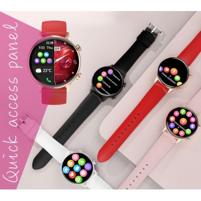 11. Damen-Smartwatch RUBICON RNCF09 Roségold/Pink SMARUB234