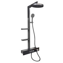DUSCHSET DOMOLETTI METALL GRAU
