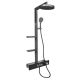 DUSCHSET DOMOLETTI METALL GRAU