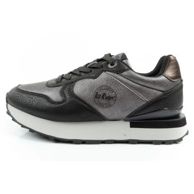 2. Lee Cooper Sportschuhe Sneakers Damen modisch bequem strapazierfähig grau schwarz