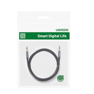 5. Ugreen Audiokabel AUX Miniklinke gerade 3,5 mm 1m schwarz (AV112)