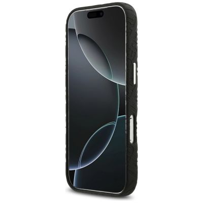 5. Karl Lagerfeld FW Stamped Karl MagSafe Hülle für iPhone 17 Pro - Schwarz