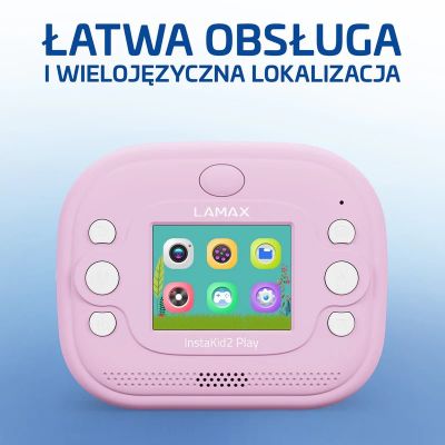 7. LAMAX InstaKid2 Play Kinderkamera, Pink