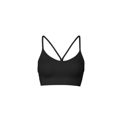 CASALL Seamless Graphic Rib Sporttop schwarz