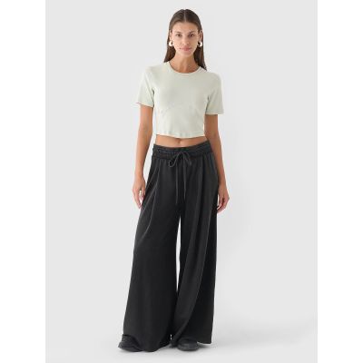 3. Damen Crop Top Slim Uni 4F 4FRAW24TTSHF2581-47S