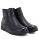 4. Sergio Leone BT-12-S Schwarze Leder-Keilstiefeletten
