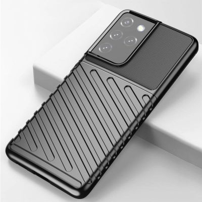 10. Thunder Case für Samsung Galaxy S23 Ultra Silikon Armor Case blau