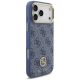 4. Guess 4G Strass Logo MagSafe Schutzhülle für iPhone 18 Pro Max / 17 Pro Max – blau