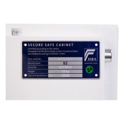 8. Phoenix Safe Co. Fortress II SS1181K Freistehender Tresor 8L Stahl Weiß