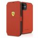 Ferrari FESPEFLBKP12SRE iPhone 12 mini 5.4" rot/rotes Buch On Track Perforated