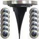 Solarlampe mit 8 SMD-LEDs zur Erdung, 12er-Set