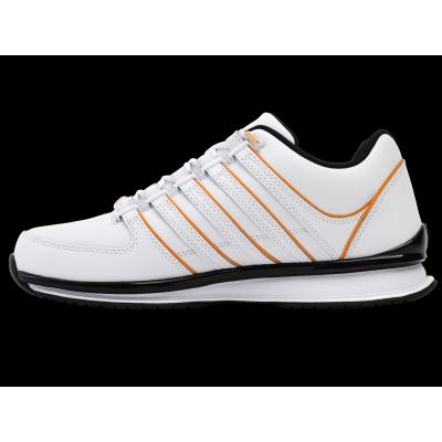 5. K-swiss RINZLER WEISS/ORANGE POPPY/SCHWARZ-M Sneakers (01235-185-M)