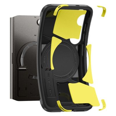 13. Spigen Tough Armor MagSafe Hülle für Samsung Galaxy S25 – Schwarz