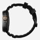 5. Nomad Rocky Point Armband, schwarzes Leder, Titan