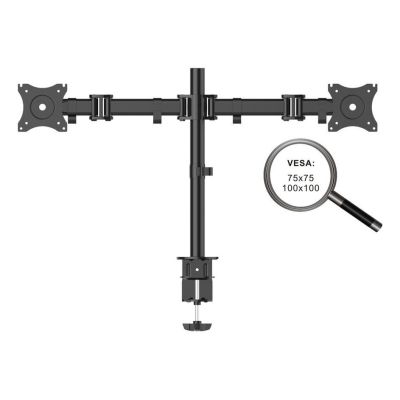 2. PureMounts PM-OFFICE-02 Monitorhalterung/Ständer 68,6 cm (27") Schreibtisch Schwarz