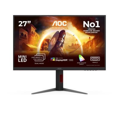 23. AOC G4 U27G4XM Computermonitor 68,6 cm (27") 3840 x 2160 px 4K Ultra HD LED Schwarz, Rot