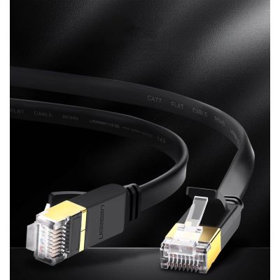 4. Ugreen Internet Netzwerkkabel Ethernet Patchkabel RJ45 Cat 7 STP LAN 10 Gbps 10m Schwarz (NW106 11265)