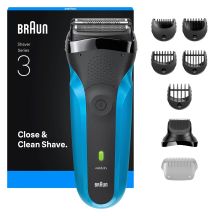 Braun Series 3 Elektrorasierer, Nass & Trocken, 310BT – Blau