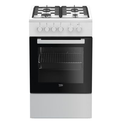 Beko FSS52020DW Küche (Gaskochfeld; Elektrobackofen; 500 mm)