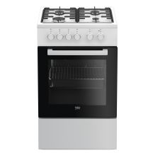 Beko FSS52020DW Küche (Gaskochfeld; Elektrobackofen; 500 mm)