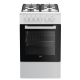 Beko FSS52020DW Küche (Gaskochfeld; Elektrobackofen; 500 mm)