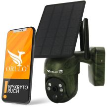Orllo IP-Kamera, kabellos, 4G LTE, drehbar, mit Solarpanel ORLLO TZ1 MORO