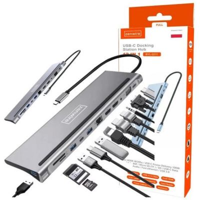 Zenwire USB-C 12-in-1 Dock/Replikator (BYL-2211)