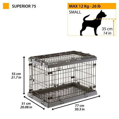 2. FERPLAST Superior 75 - Hundekäfig - 77 x 51 x 55 cm