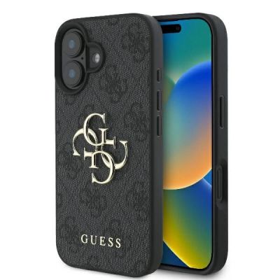 Guess 4G Big Logo Case für iPhone 16 - Schwarz