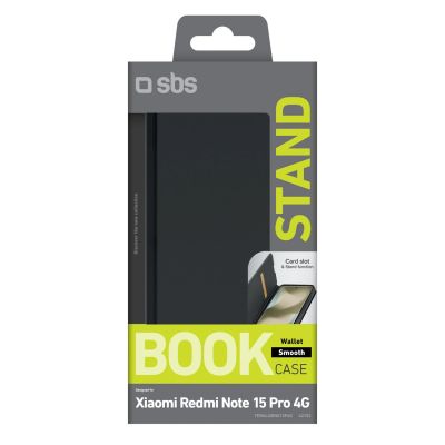 2. Wallet Smooth für Xiaomi Redmi Note 15 Pro 4G, Schwarz