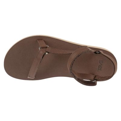 3. Teva W Original Universal Slim Leather Sandalen 1151031-ACR Braun 36