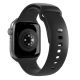 3. Puro Icon Silikonarmband für Apple Watch 42 / 44 / 45 / 49 mm - schwarz (2 Stk.)