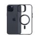 2. 3mk Satin Armor MagCase Hülle mit MagSafe für iPhone 15 – transparent mit schwarzem Rahmen