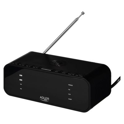 ADLER AD 1192b schwarzes Radiowecker