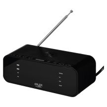 ADLER AD 1192b schwarzes Radiowecker