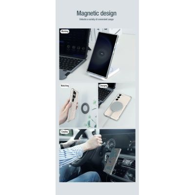 8. Nillkin Nature Pro Panzerhülle mit Magnetring für Samsung Galaxy S24 Ultra – weiß