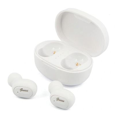 3. Guess Bluetooth-Kopfhörer GUTWST30WHTWS + Dockingstation – Weiß