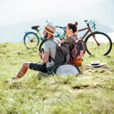 8. Wozinsky Fahrrad-Gepäcktasche mit Schultergurt, 13 l, Schwarz (WBB1BK)