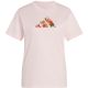 2. adidas Damen-T-Shirt mit Blumenmuster, hellrosa, KT2765